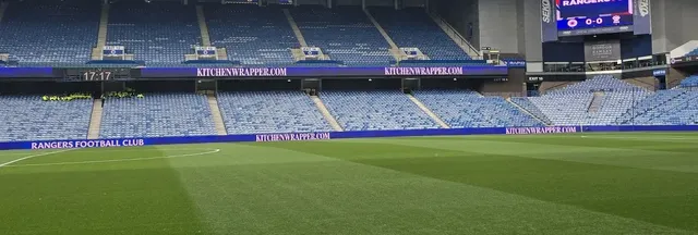 Kitchenwrapper.com on the pitchside boards before kick off