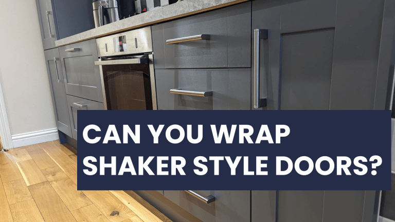 Can you wrap a shaker style kitchen?