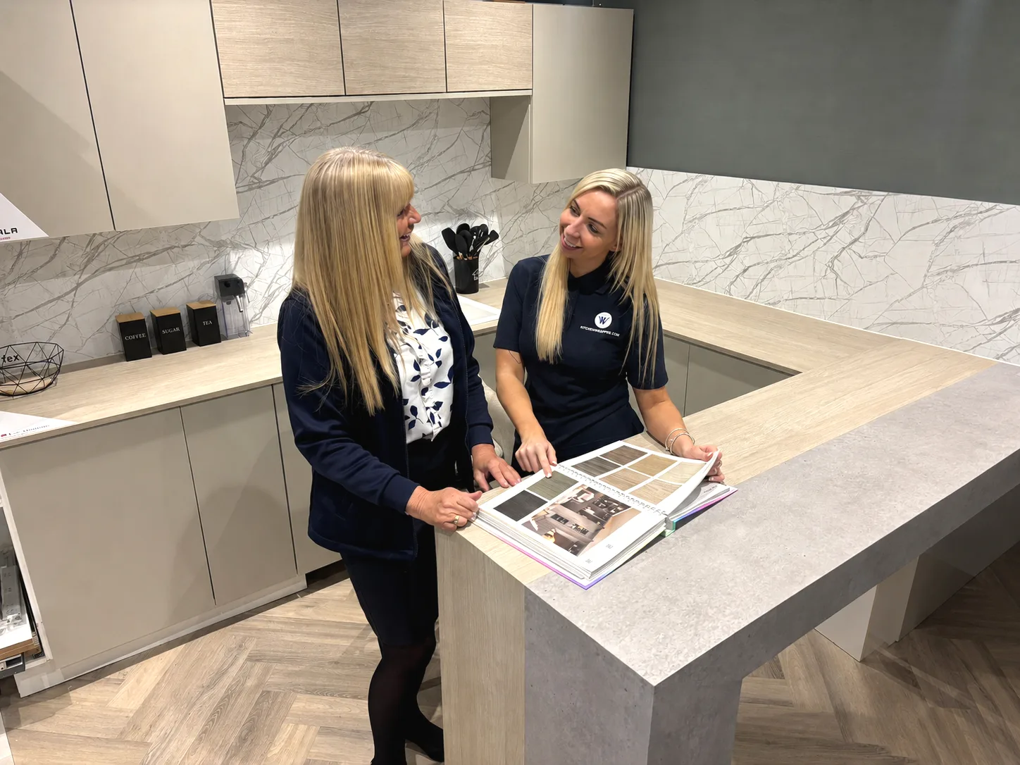Kitchen Wrapper showroom team, Cambuslang, Glasgow